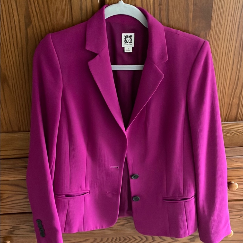 Anne Klein Pink Blazer Classic Tailored Design